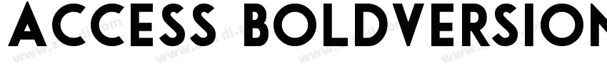 Access BoldVersion 1字体转换